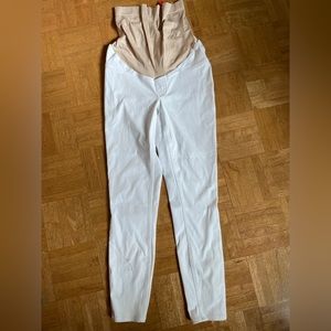 Spanx white maternity jeans